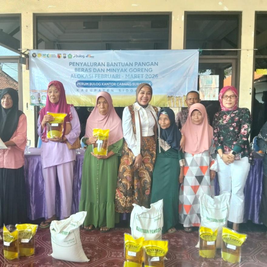 PENYALURAN BANTUAN PANGAN BERAS DAN MINYAK GORENG TAHUN 2026 DI DESA TEMU